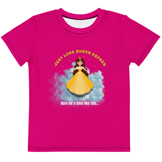Queen Esther - Kids Crew Neck T-shirt Pink