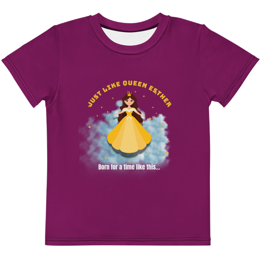 Queen Esther - Kids Crew Neck T-shirt Purple