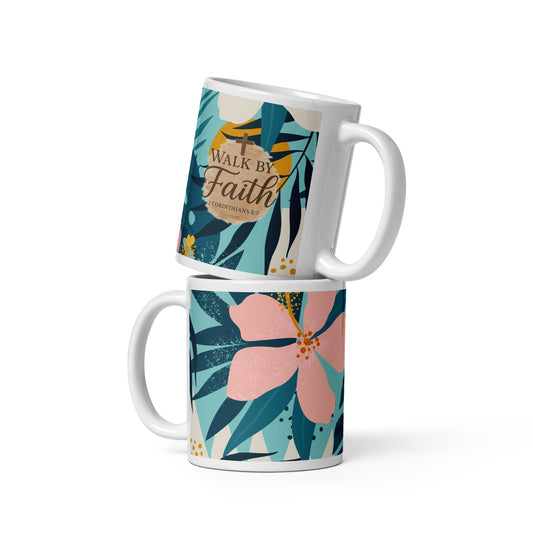 Walk By Faith - Glossy Mug