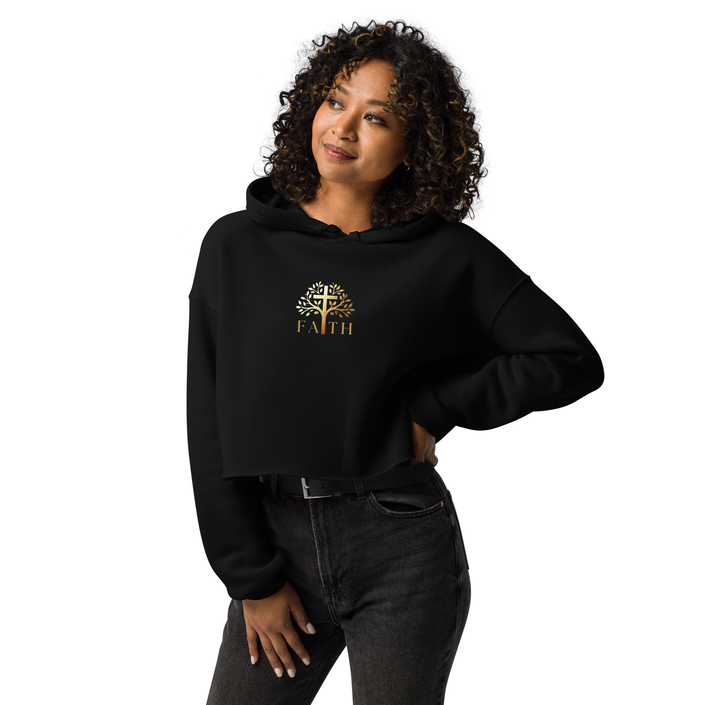 Faith - Crop Hoodie